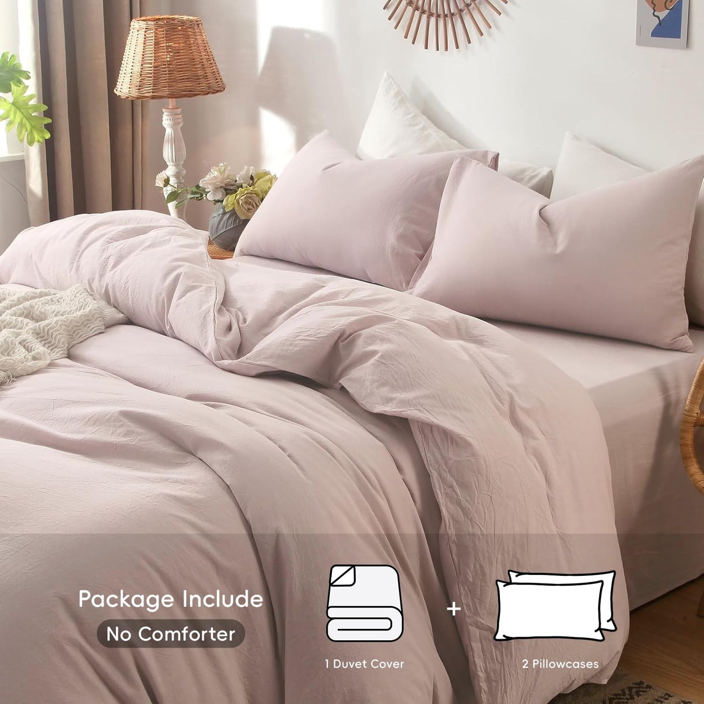 Cloud Solid Duvet Cover Set(Baby Girl)