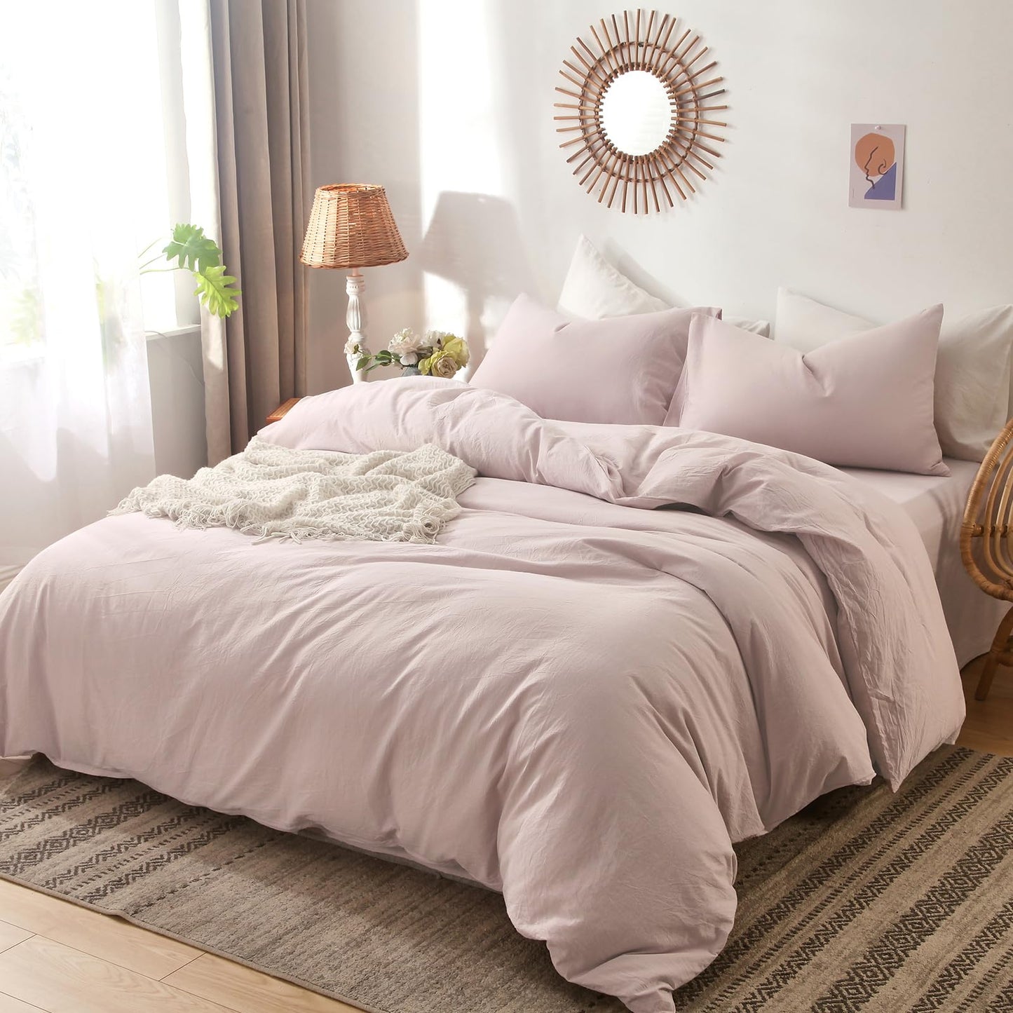 Cloud Solid Duvet Cover Set(Baby Girl)
