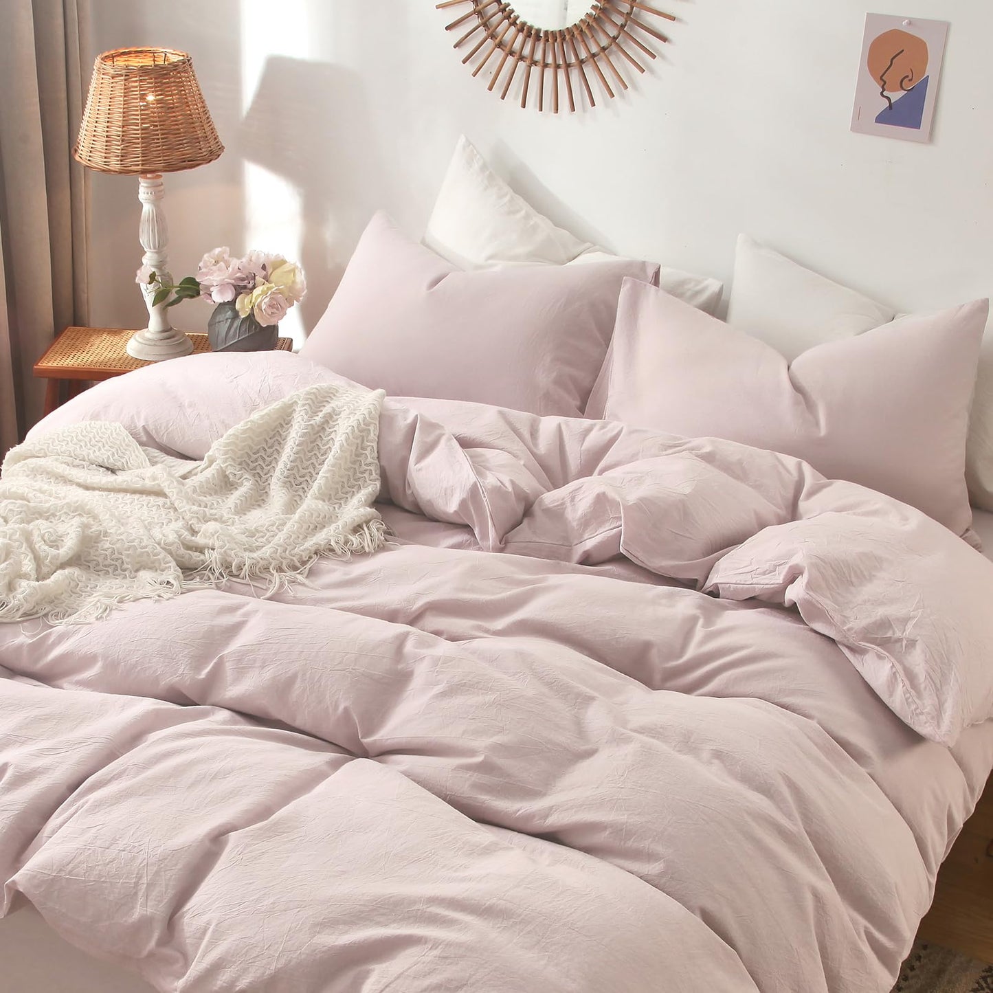 Cloud Solid Duvet Cover Set(Baby Girl)