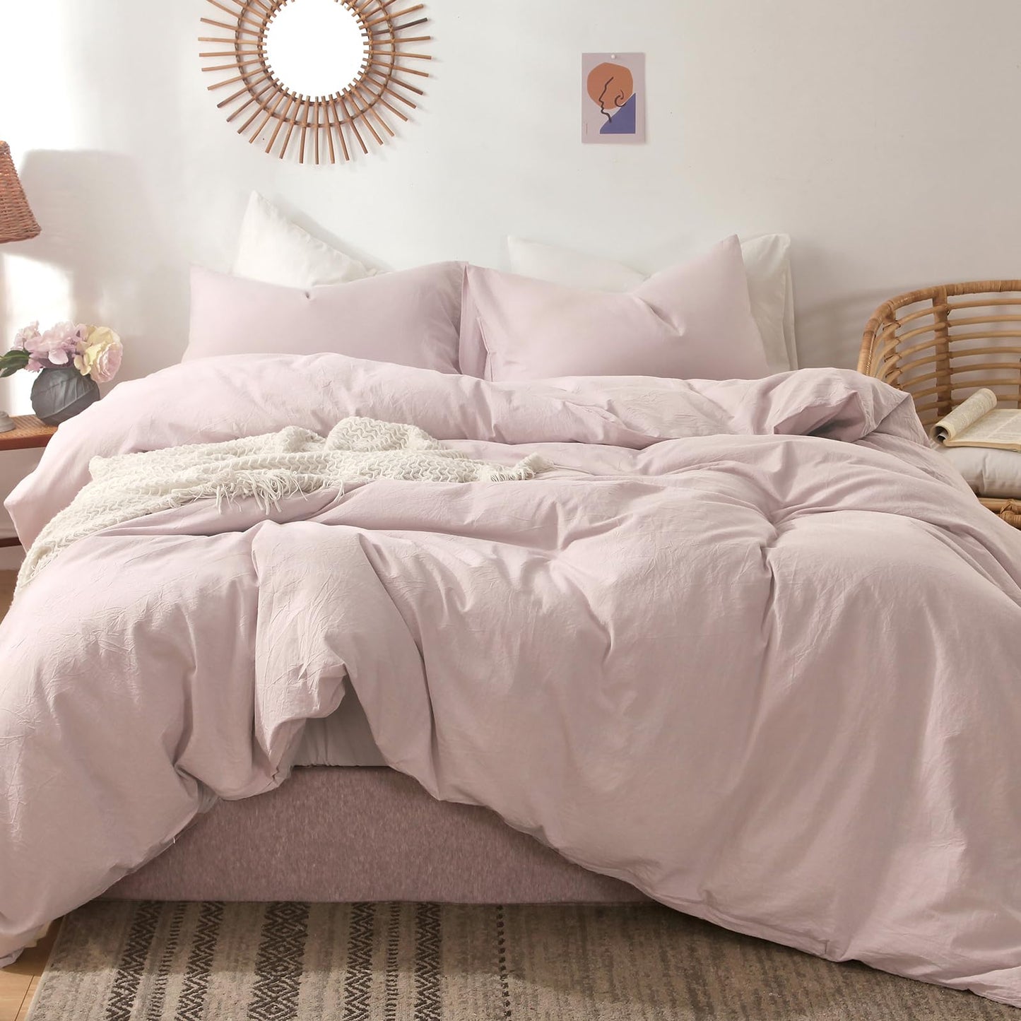 Cloud Solid Duvet Cover Set(Baby Girl)