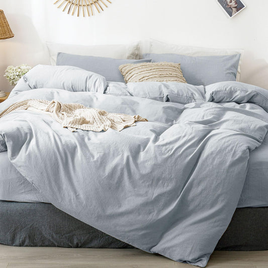 Cloud Solid Duvet Cover Set(Cornflower Blue)