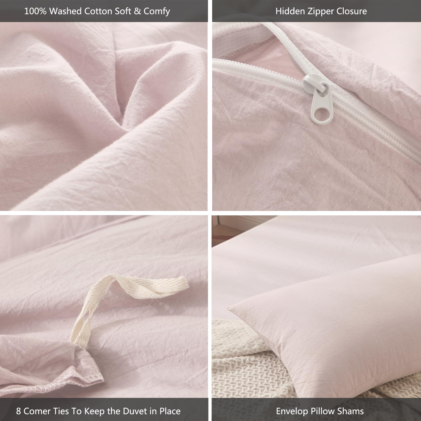 Cloud Solid Duvet Cover Set(Baby Girl)